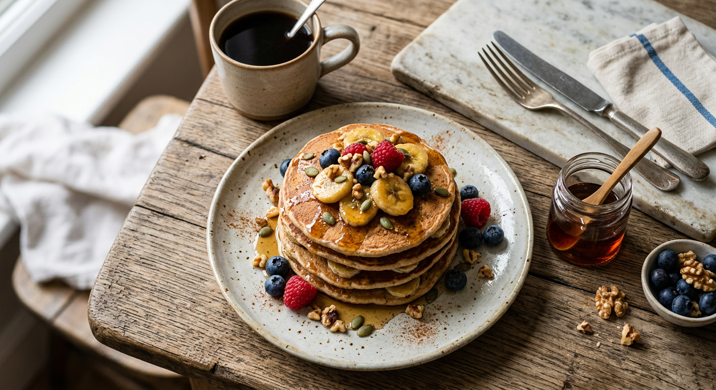 Banana Protein Pancakes