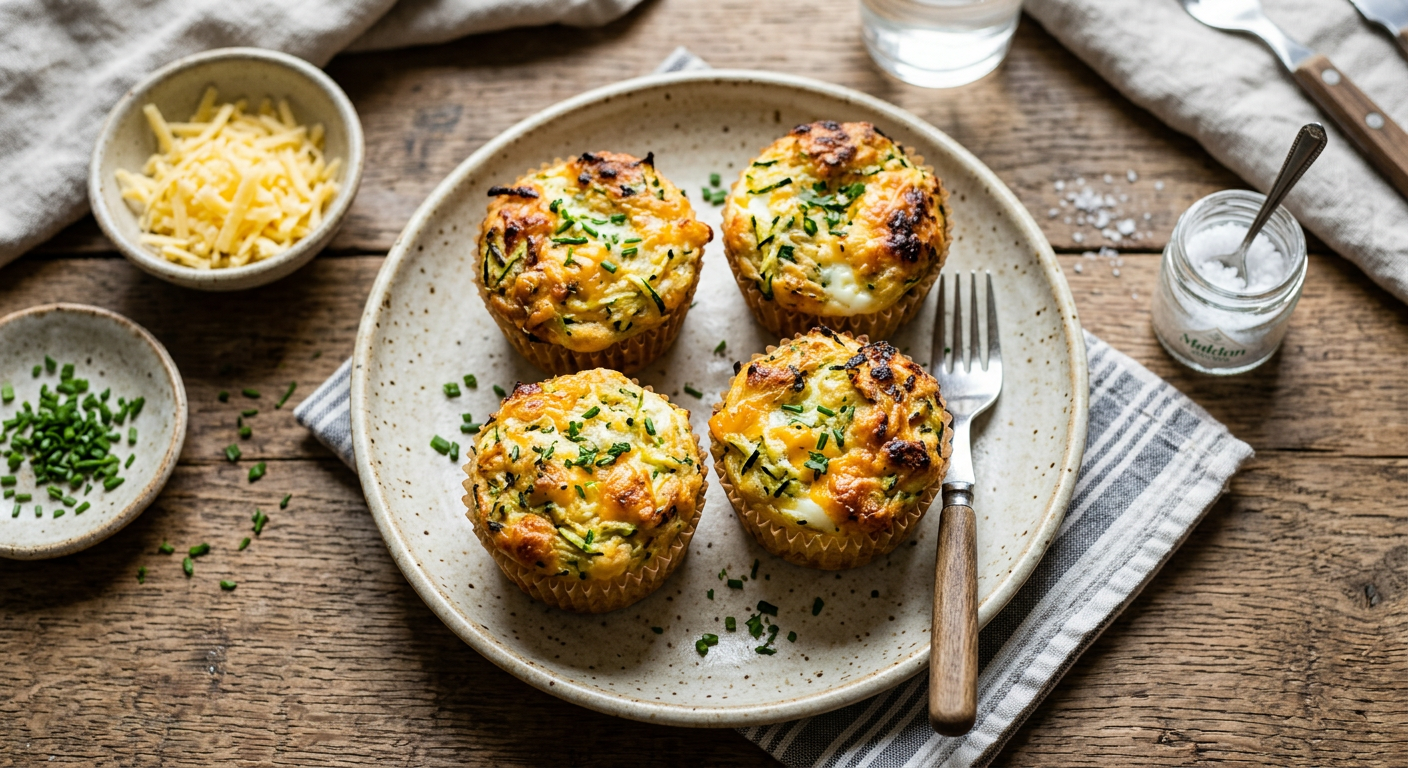 Courgette and Cheddar Egg Muffins