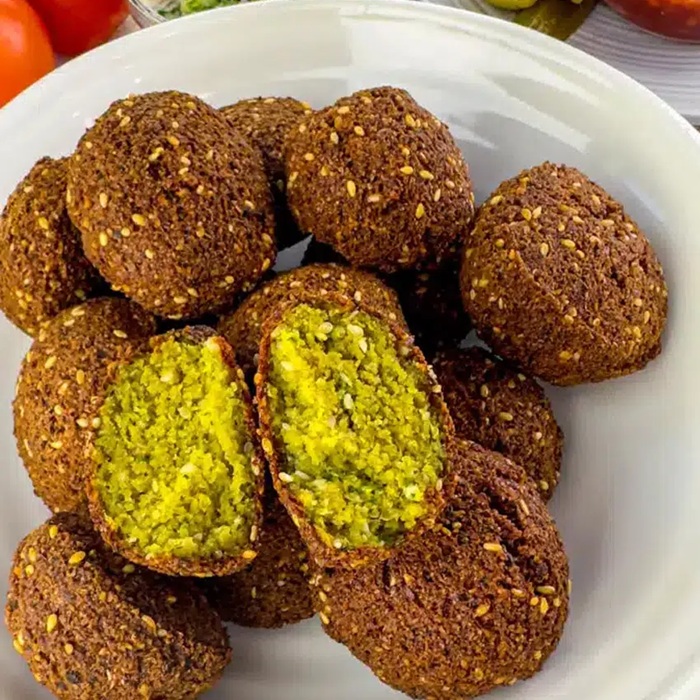 Falafel and Halloumi Grain Bowl