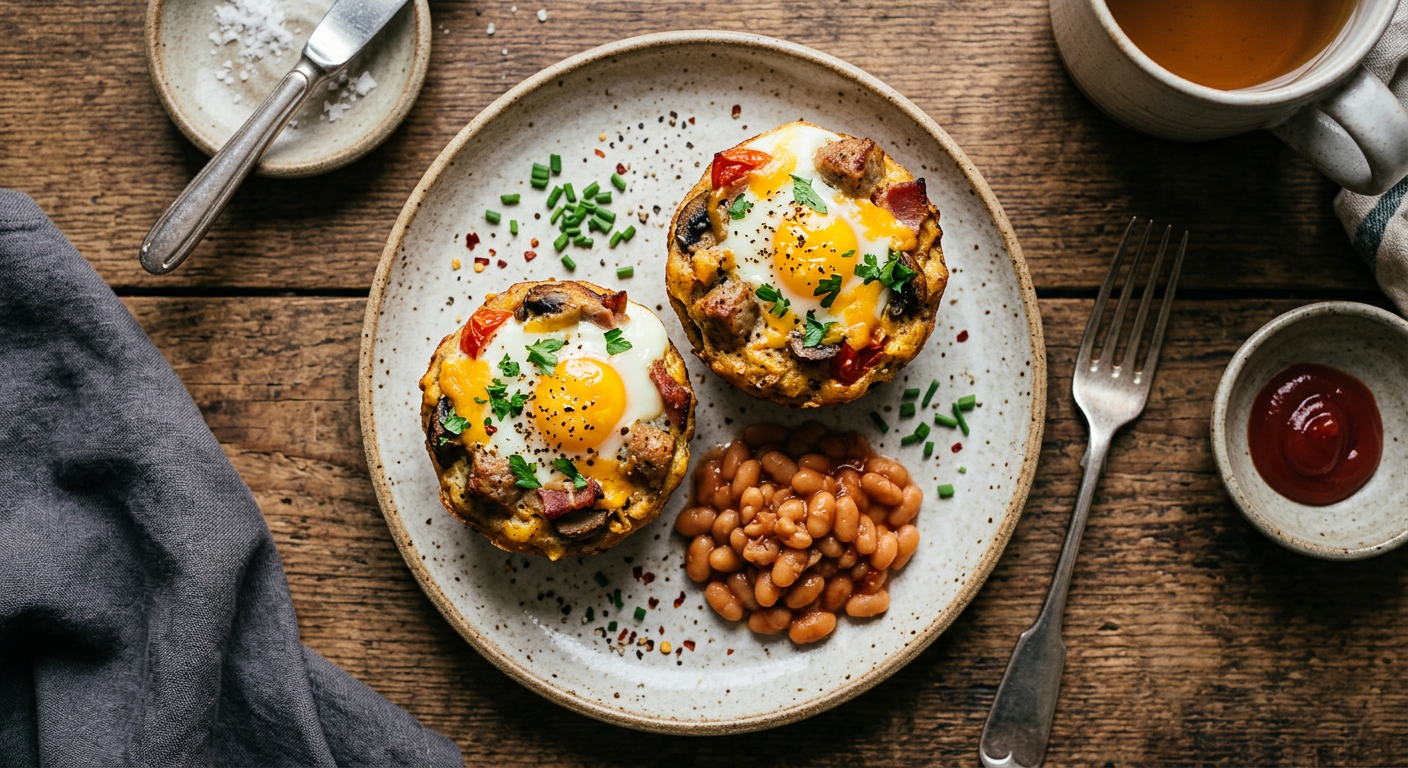 Full English Protein Muffins